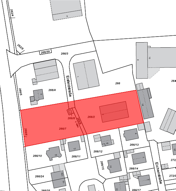 Lageplan geänderter Umgriff 1. Änderung BP 03 HK Nord