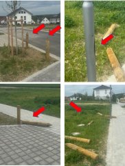 Beschädigung Baugrundstück