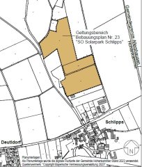 Vorentwurf BP Nr. 23 Sondergebiet Solarpark Schlipps